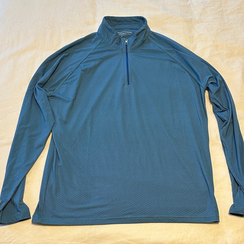 Holderness & Bourne Men's Blue Golf Performance Quarter Zip